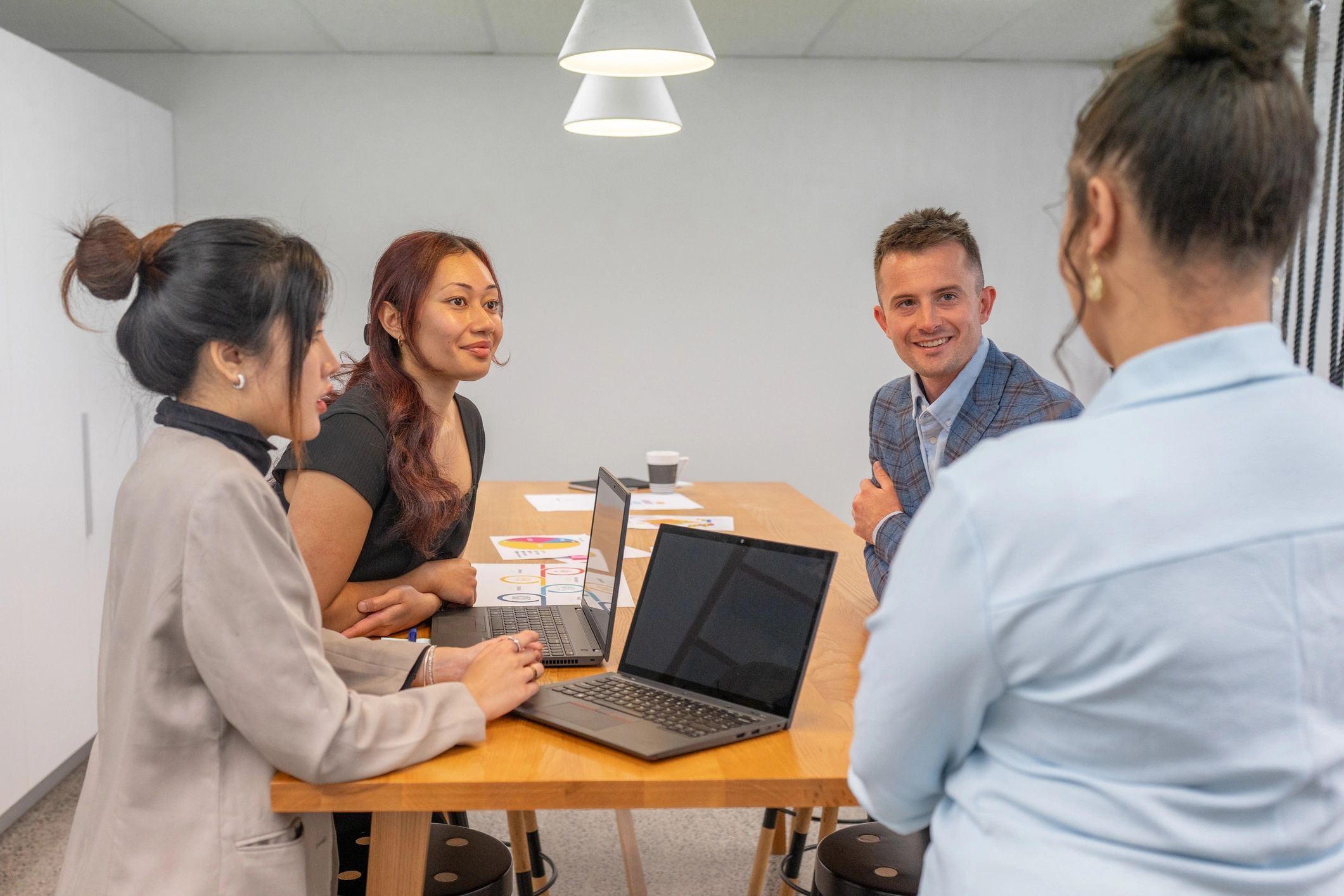 Client meeting in a modern office