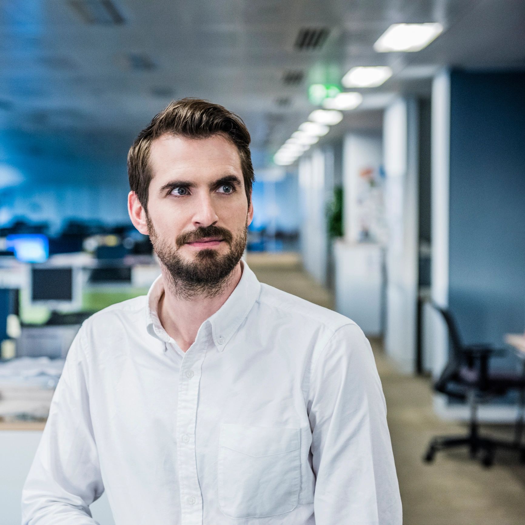 Portrait of a professional client in an office